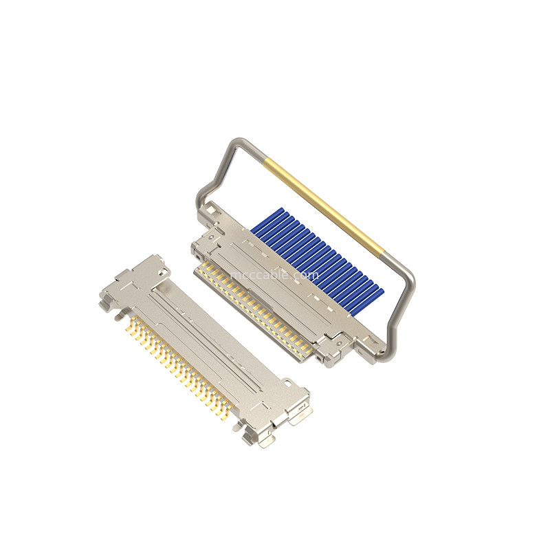 Kabel mikro-koaksjalny 20846-040T-01 W pełni osłonięty z mechaniczną blokadą lvds 40 szpilów