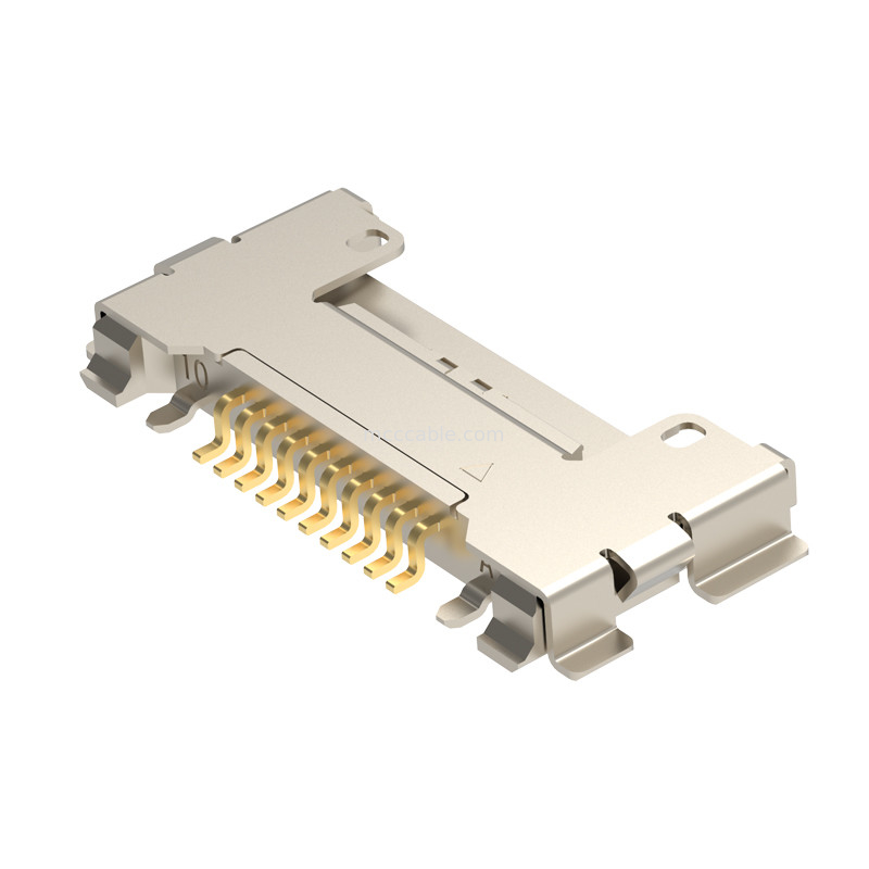 10p 20633-310T-01S Mikrokoaxialny złącze z mechanicznym blokadą