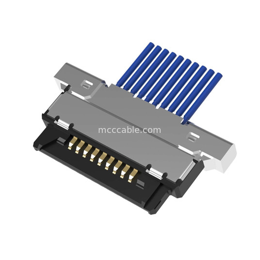 10-pinowy kabel koncentryczny Lvds Micro 20345-010T-32R 0,4 mm raster Poziome złącze mikro-koncentryczne