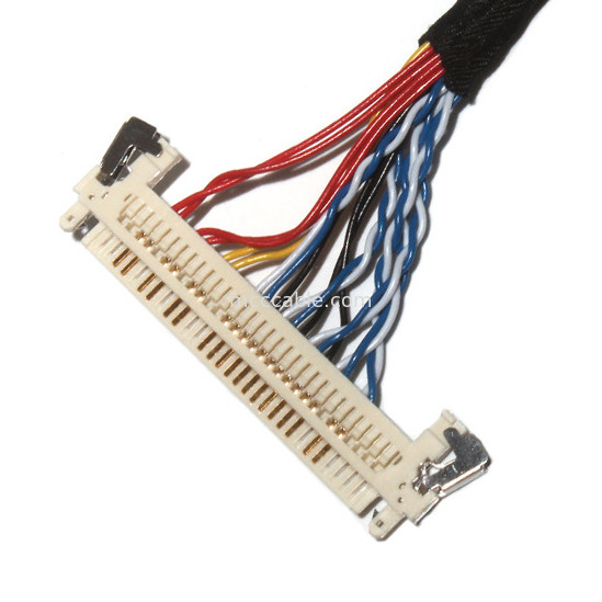 Dostosowanie długości 2,0 mm Grywa Lvds Kabel 30 pin  DF11-24DS-2C Do FI-X3OHL OEM / ODM