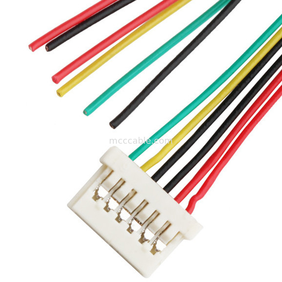 6DS 1,25 mm Pitch  DF14 Lvds Zespół kabla Zaciskanie 6-stykowe złącze wyświetlacza lvds