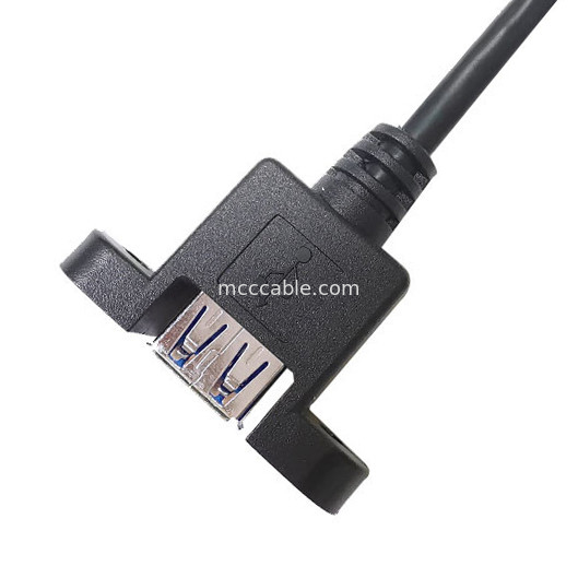 Panelowy montaż USB 3.0 A x2 do 20-pinowych złączy płyty głównej Niestandardowe wiązki przewodów
