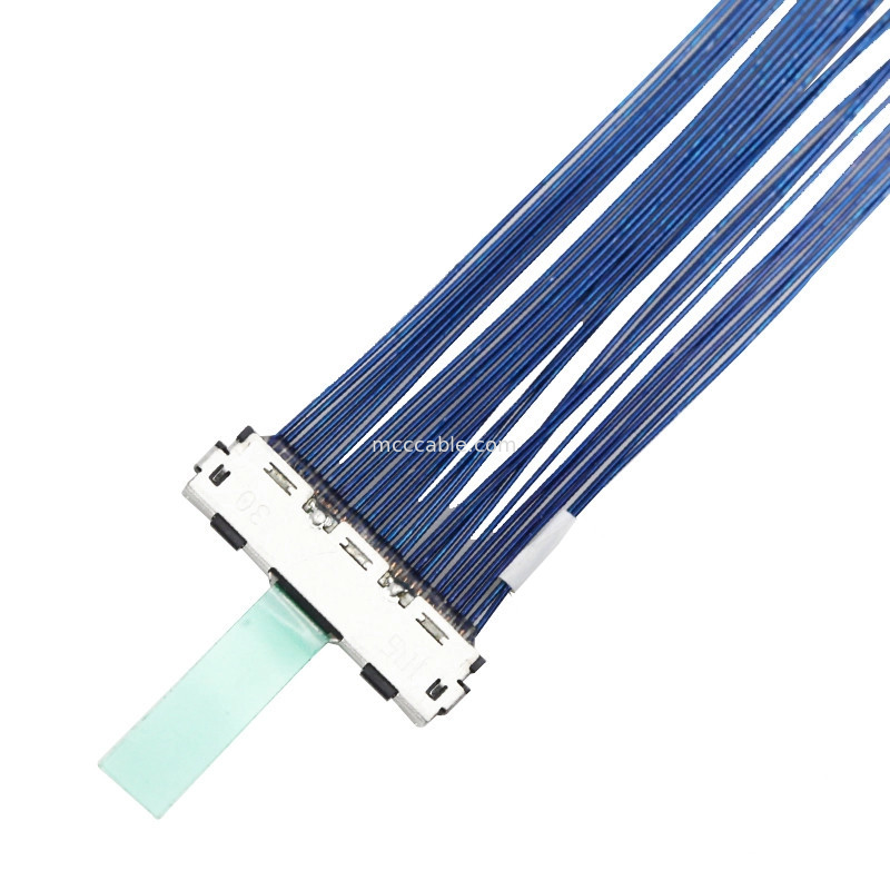 0.5mm Pitch  30P Micro Kabel koncentryczny Kabel koncentryczny Lvds DF80D-30P-0.5SD