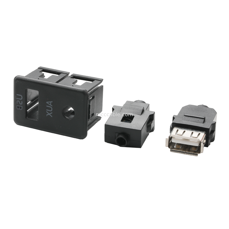 Męski przedłużacz ISOBUS AUX Jack 3,5 mm Stereo do kabla z gniazdem USB O Jack
