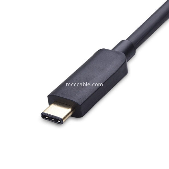 Adapter USB typu C męski do DVI I żeński do projekcji kamer LCD
