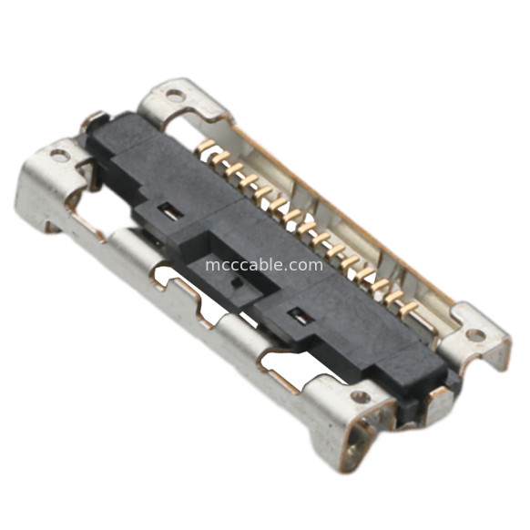 15 pin  LVDS EDP DF36A-15S-0.4V Micro Coax Cable Assembly Connector