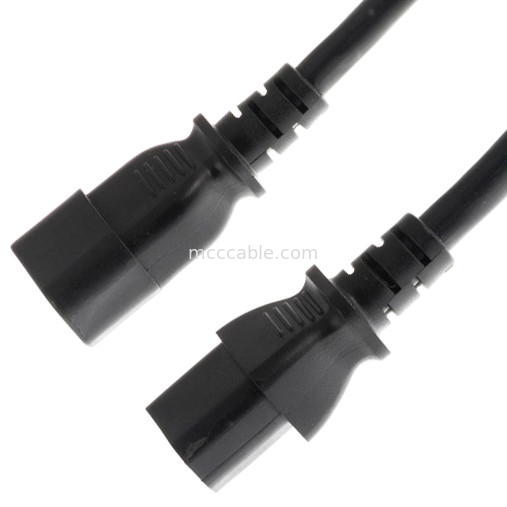 C13 do C14 10a 250v przewód zasilania 18 Awg C14 Mate z gniazdkiem C13