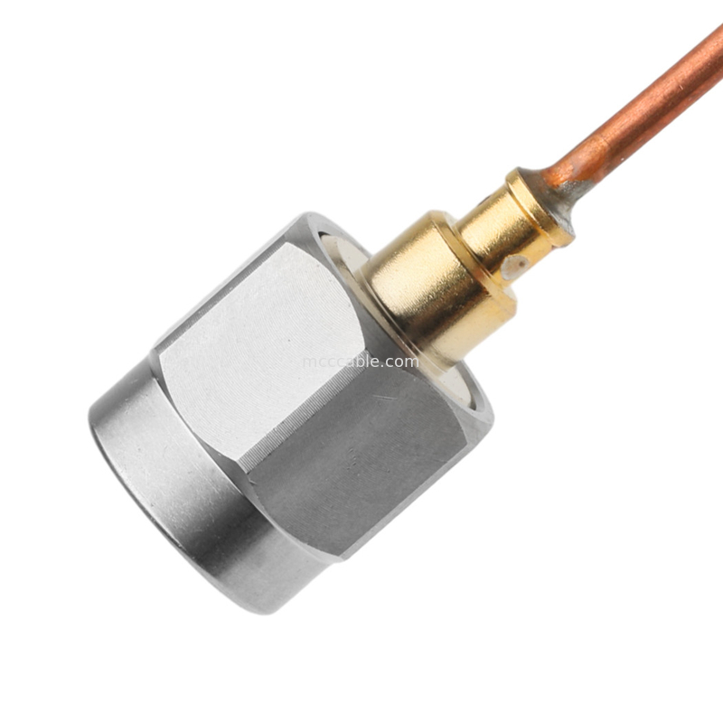 Rohs Semi-Rigid Coaxial Cable Vita 67 Smpm Straight Plug To Sma Male Straight Plug Sro47