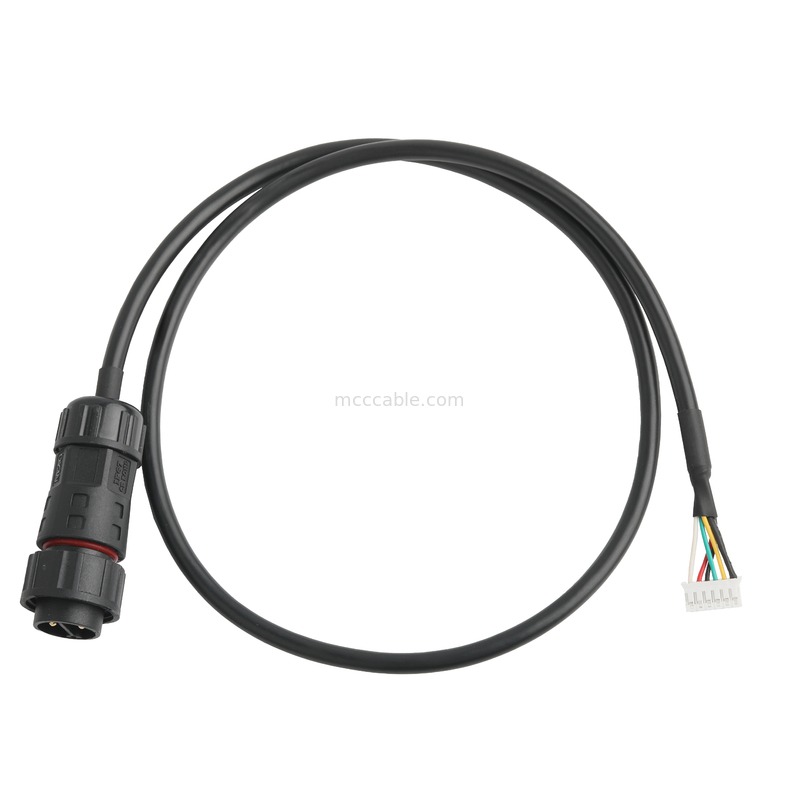 RoHS Kabel wodoodporny łącznik M20 Męski do JST PHR-6 Drut UL2464 24AWGX5C OEM / ODM