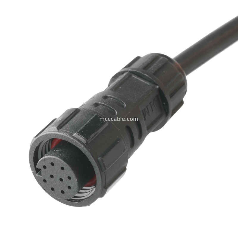 IP67 wodoodporny złącze M16 Kobieta Do SH1.0 9P UL 2464 28AWG*4PR+AEB Kabel ROHS