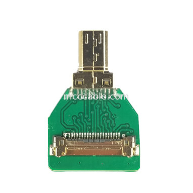 MIPI Adaptory łączników OEM ODM Adaptory kabli HDMI Micro Straight Head HDMI-D-180° Do 20454-220-02 20455 20453