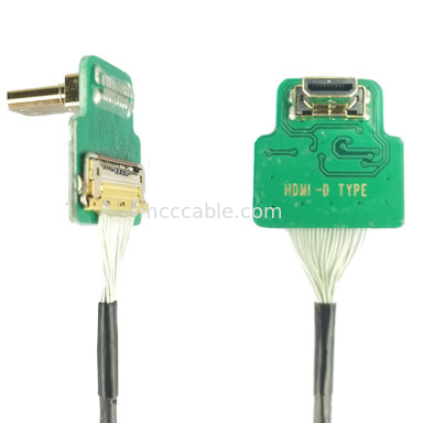 Adaptory łączników MIPI ROHS Adaptory HDMI-D Micro Elbow Head HDMI-D To 20454-220-02 20455 20453