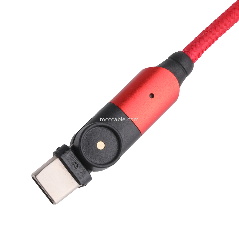 180 stopni obrotu USB 3.0 typ A do typu C Kabel 1,5 m Ładowanie aluminiowe