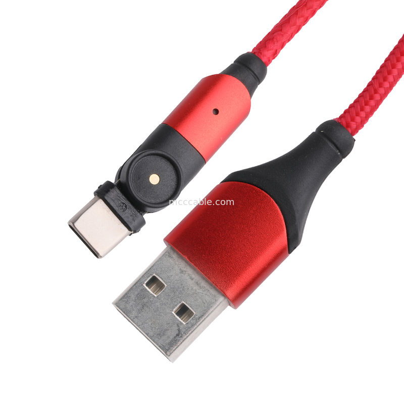 180 stopni obrotu USB 3.0 typ A do typu C Kabel 1,5 m Ładowanie aluminiowe