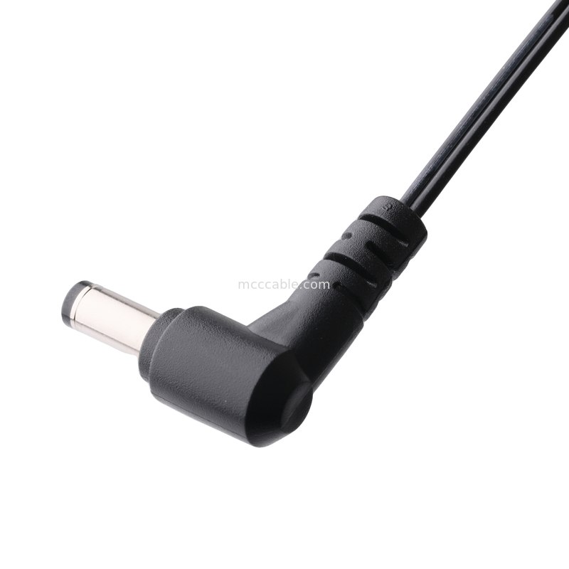 Wtyczka prądu stałego 2.1*5,5mm Typ lutownicy PVC Wygląd kształtowanie 90 kąt do MOLEX 39012020 PITCH 4.2mm 1*2P Obudowa