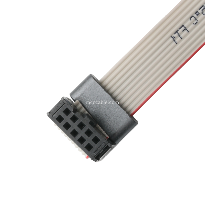 IDC FC-10Pin 2,54 mm rozpiętość UL2651 28AWG*10P Idc Kabel płaskopłytkowy 1,27 mm rozpiętość 10 pin dla elektroniki OEM / ODM