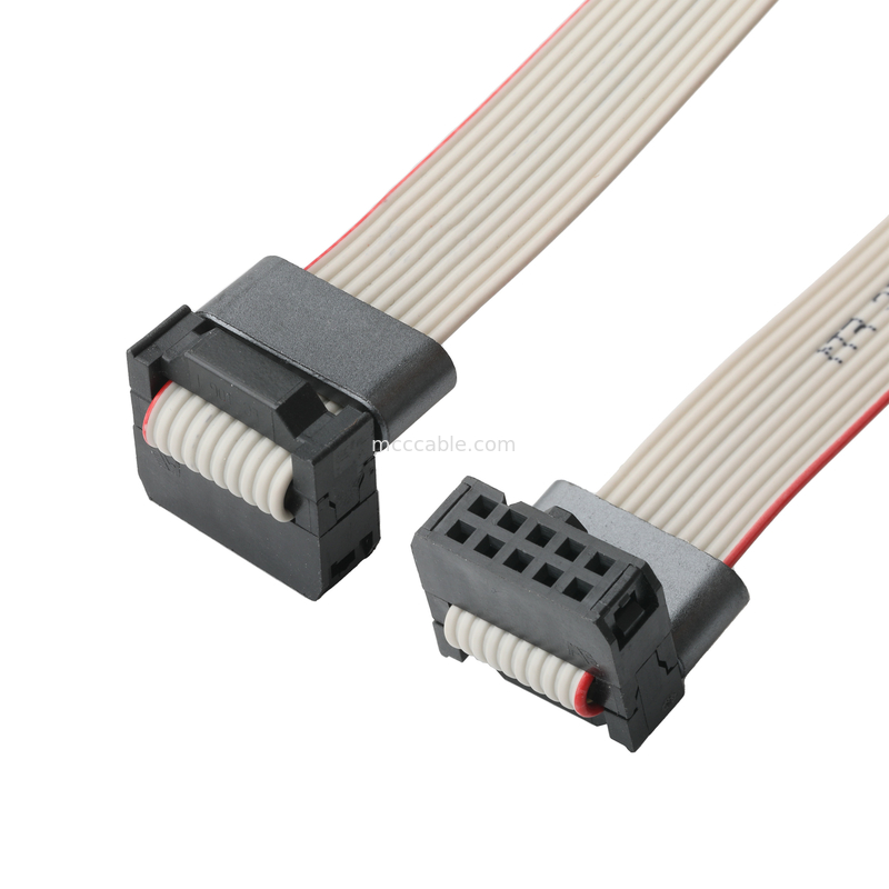 IDC FC-10Pin 2,54 mm rozpiętość UL2651 28AWG*10P Idc Kabel płaskopłytkowy 1,27 mm rozpiętość 10 pin dla elektroniki OEM / ODM