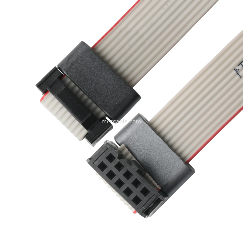 IDC FC-10Pin 2,54 mm rozpiętość UL2651 28AWG*10P Idc Kabel płaskopłytkowy 1,27 mm rozpiętość 10 pin dla elektroniki OEM / ODM
