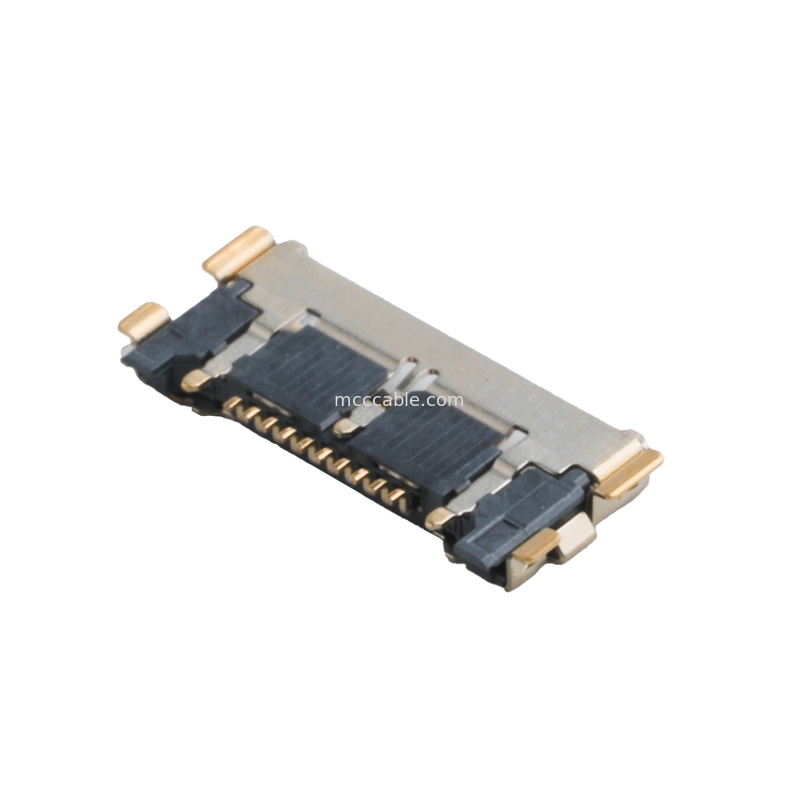 20633 Seria 20Gbps/ Lane 20525-210E-02 Micro Koaxial Connector 0,4mm Pitch Plate End Seats
