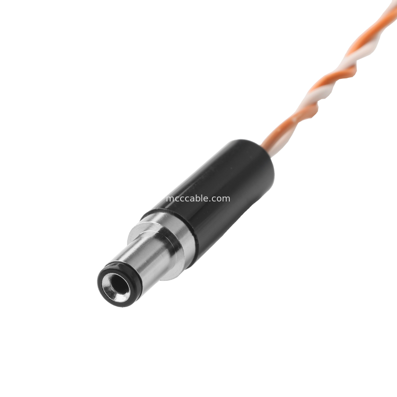 Kabel dźwiękowy HSG 209209-0002 MX3.0mm pitch 2P do DC PP3-002A PLUG 5.5*2.1mm OEM/ODM