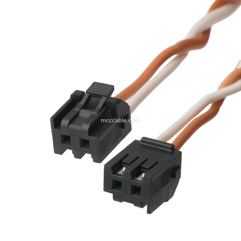 Kabel dźwiękowy HSG 209209-0002 MX3.0mm pitch 2P do DC PP3-002A PLUG 5.5*2.1mm OEM/ODM