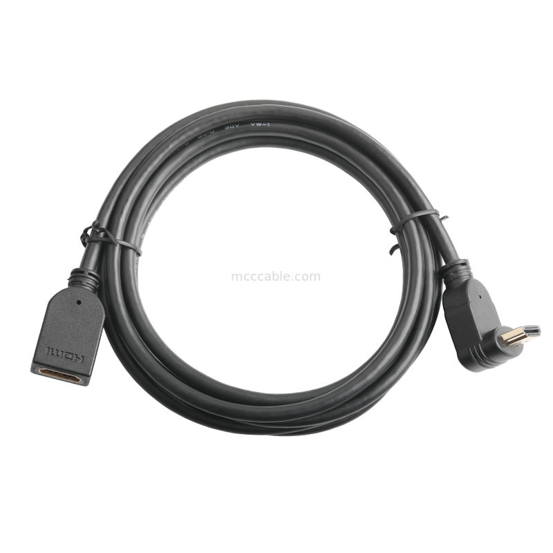 Samiecki pionowy 19Pin HDMI-A do kobiecego 19Pin HDMI Lcd Kabel złącza