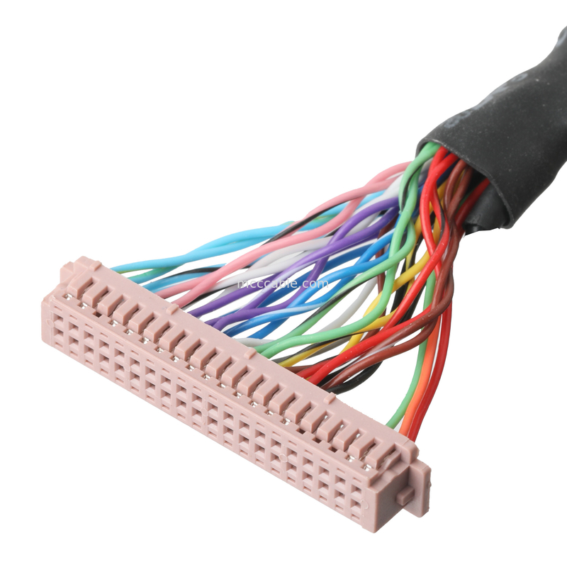 Zgromadzenie kabli Lvds  DF13-40Pin Pitch 1,25mm do HD-SUB 26P FEMALE SLODER UL 1007 20AWG CABLE OEM/ODM