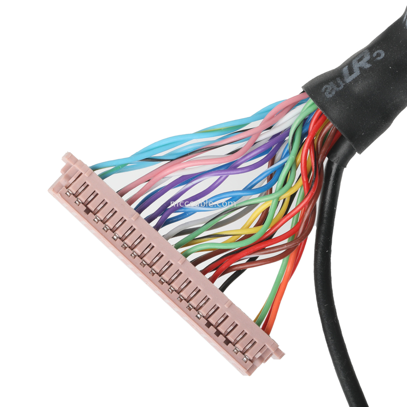 Zgromadzenie kabli Lvds  DF13-40Pin Pitch 1,25mm do HD-SUB 26P FEMALE SLODER UL 1007 20AWG CABLE OEM/ODM