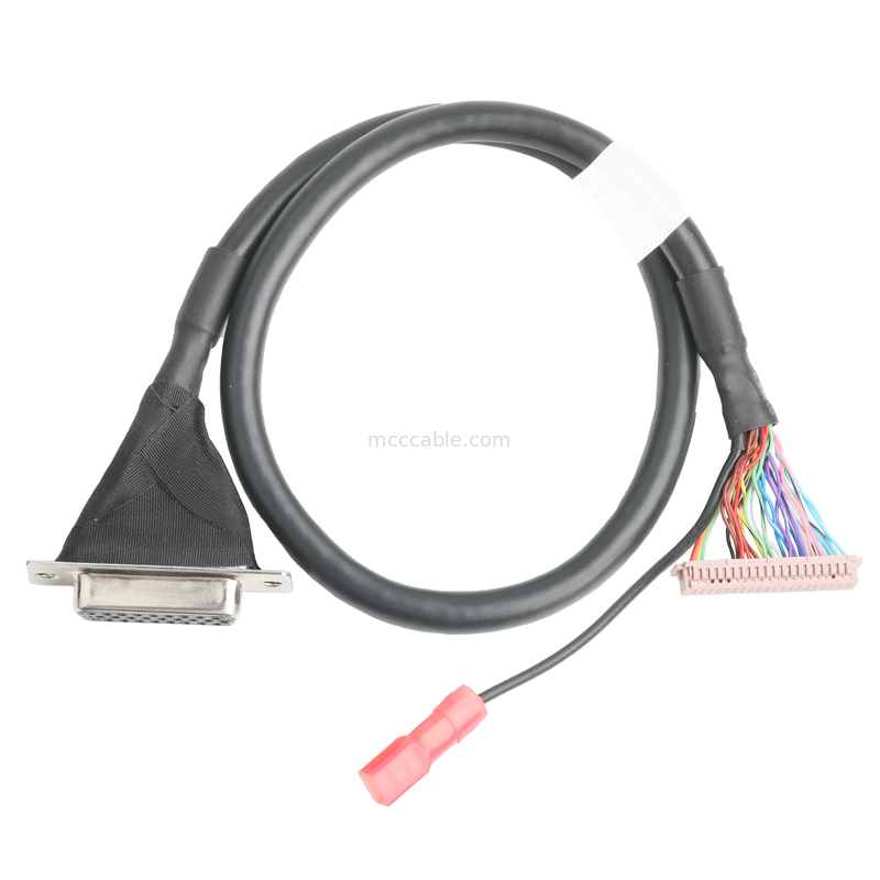 Zgromadzenie kabli Lvds  DF13-40Pin Pitch 1,25mm do HD-SUB 26P FEMALE SLODER UL 1007 20AWG CABLE OEM/ODM