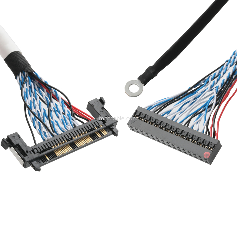 Zestaw kabli LVDS JAE FI-RE51HL 51Pin Do DP2.0 30Pin lub EGN UL 1571 28AWG KABEL OEM/ODM