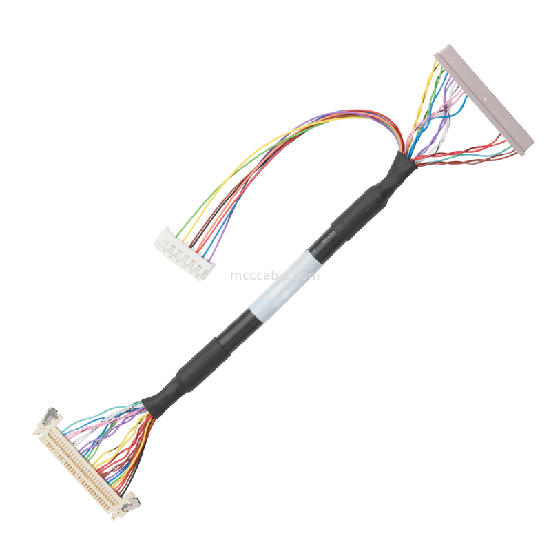 Kabel płytki głównej LCD JAE FI-X30HL 30P Do DF14-30P I JST ERH-7P Połączone złącza kablowe OEM / ODM