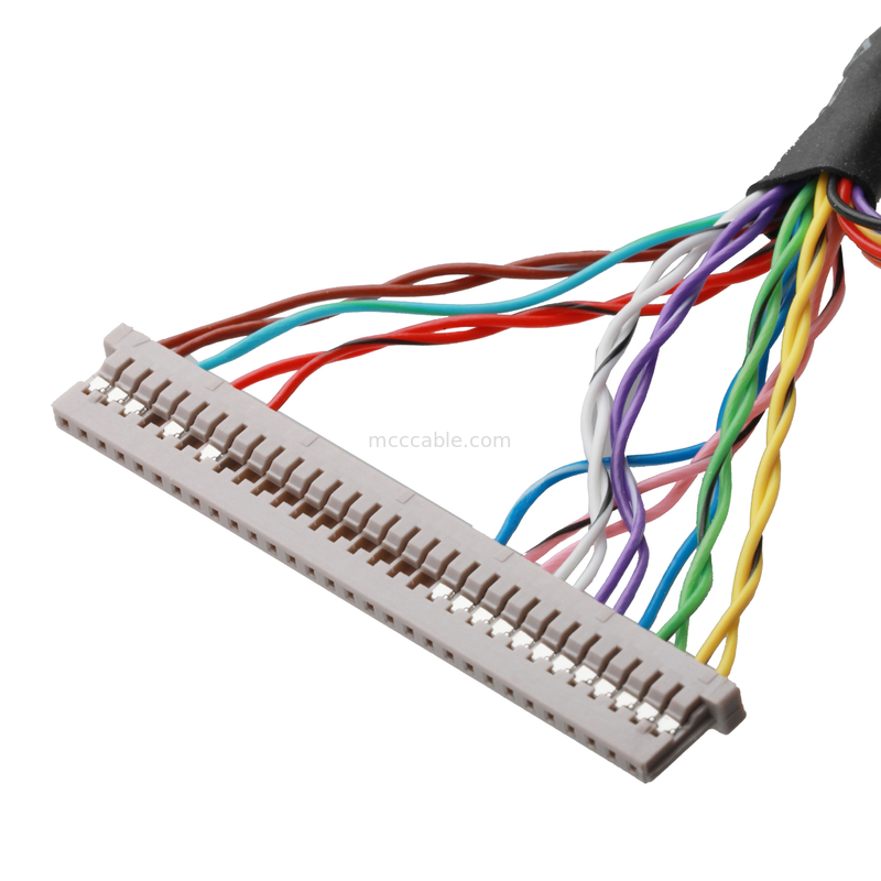 Kabel płytki głównej LCD JAE FI-X30HL 30P Do DF14-30P I JST ERH-7P Połączone złącza kablowe OEM / ODM