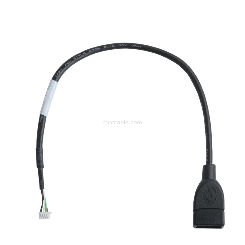 Zestaw kabli USB do IC7 USB-A 2.0 do Molex 51021-0400 RM 1.25mm 4Pin Adapter rozszerzający zewnętrzny
