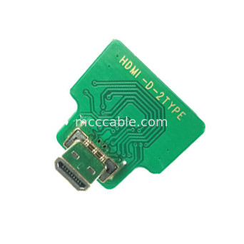 Micro HDMI Straight Head 20454-220-02 20455 20453 Micro HDMI-D-2 do  OEM / ODM