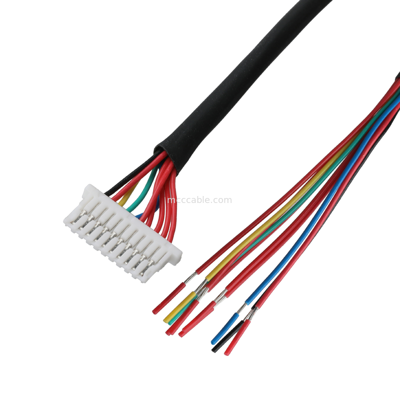 Kabel lvds 10P JST SHLP-10V-S-B do półobciętych pasów