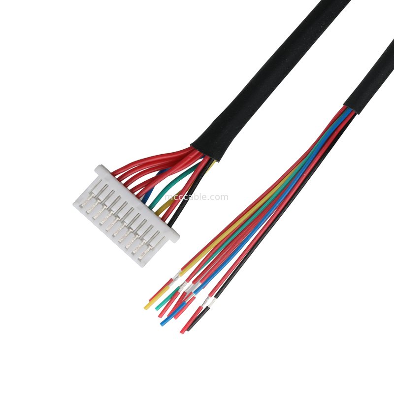 Kabel lvds 10P JST SHLP-10V-S-B do półobciętych pasów