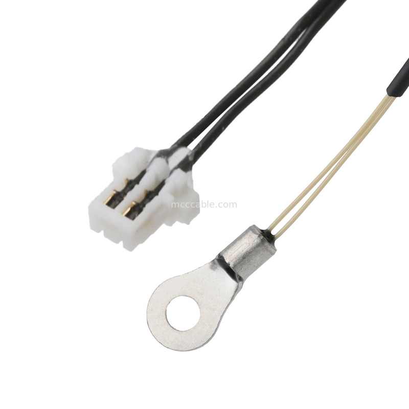 M8 Termistory NTC 10K ohm 1% SENSOR do kontaktu 2P Face UP UL10064 32#AWG Kabel OEM/ODM