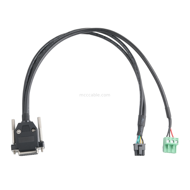 Dostosowane podłącza kablowe DB-15P Kobieta do HSG 43025-0800 rozstaw 3,0 mm i 691352710003 rozstaw 5,8 mm