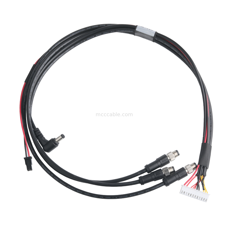 XHB-12P do M8 kabli CONN montaż i DC CONN lub 43025-0400 CONN Pitch 3,0 mm OEM / ODM