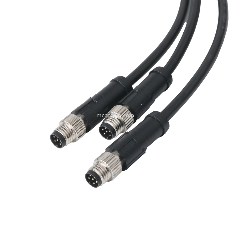 XHB-12P do M8 kabli CONN montaż i DC CONN lub 43025-0400 CONN Pitch 3,0 mm OEM / ODM