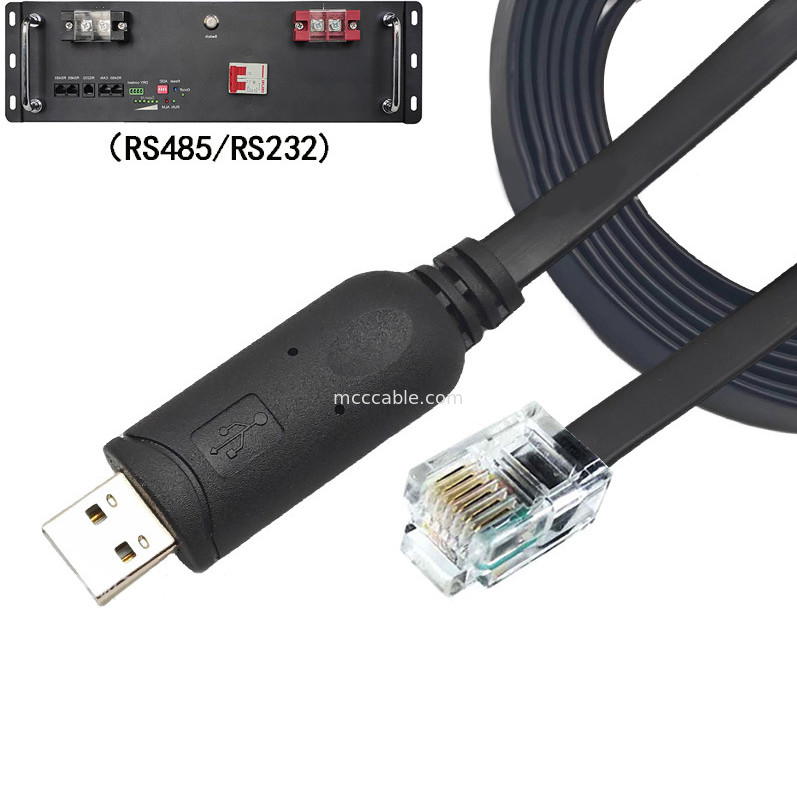 USB-A do RS232 RJ12 Kabel seryjny 6P6C Kompatybilny z linią debugowania konfiguracji komunikacji RS232