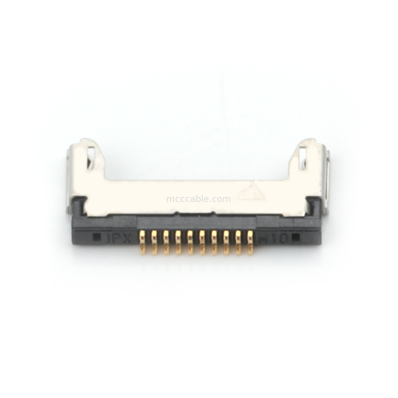 10-pinowy kabel koncentryczny Lvds Micro 20345-010T-32R 0,4 mm raster Poziome złącze mikro-koncentryczne