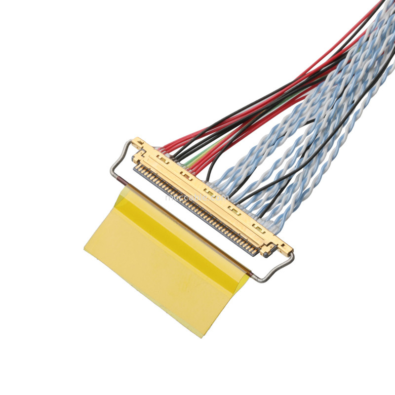 Zgromadzenie kabli LVDS D-SUB Mężczyzna do Molex 51021-0400 I 20453-240T-01 Połącznik drutu OEM/ODM