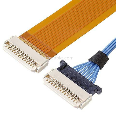 Horyzontalny Mikrokosacyjny Kabel 0,5 mm Pitch DW-5 20598-008T-02 Wtyczka 8 pinów