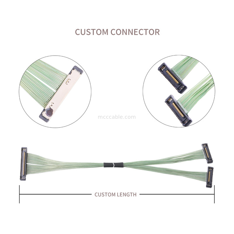 35P Mikro Kabel Koaxial 20380-035t-06 Lvds Konektor 0,4 mm