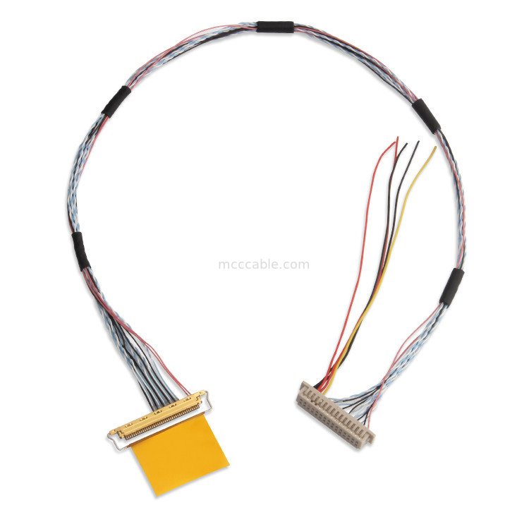 1.25mm 0.5mm Lvds Kabel koaksjalny Df13 30ds 1.25 Do 20453-240T-03 0,5mm rozpiętość