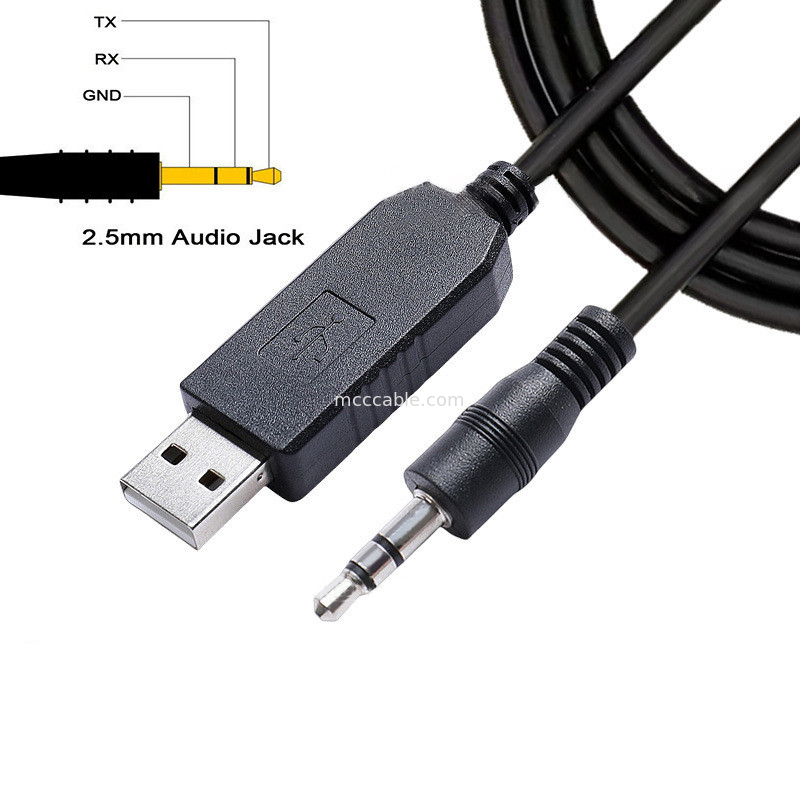 FTDI Chip TTL-232R-3V3-AJ USB To TTL Kabel seryjny 3,5 mm 2,5 mm Audio Jack Specyfikacje