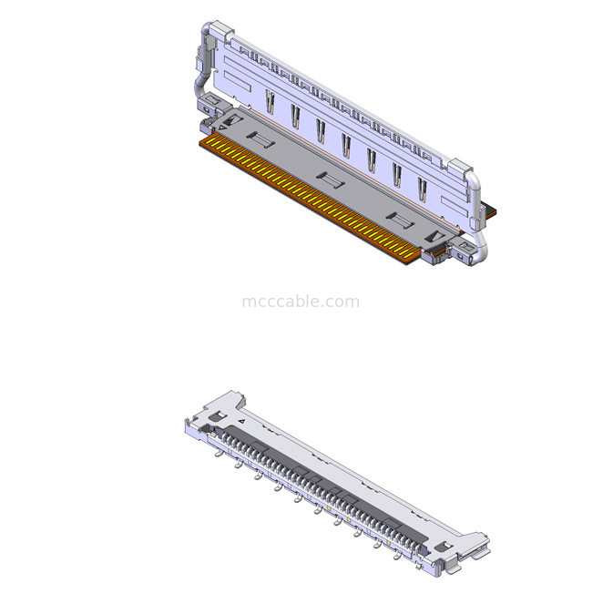 Kierunek parzenia poziomy 20856-050T-01 FFC Kabel koaksjalny 50P 0,4 mm pasmo dostosowane OEM / ODM
