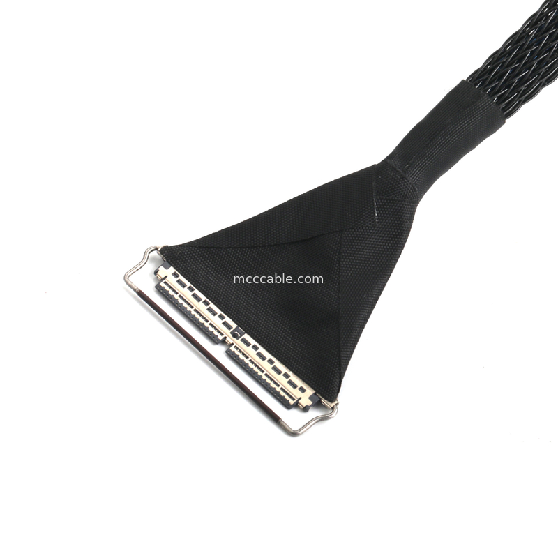 40-pinowy mikro-kabel koncentryczny, rastr 0,4 mm, podwójnie ekranowany dla EDP/LVDS