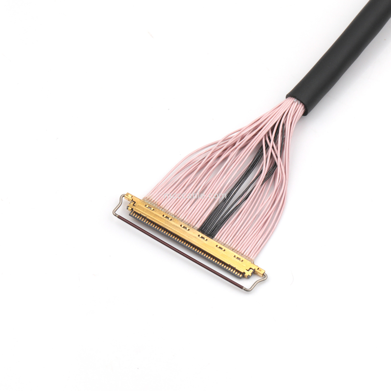 Kabel mikro-koaksjalny o szerokości 50 pinów, 0,4 mm, osłonięty, do szybkiej transmisji danych